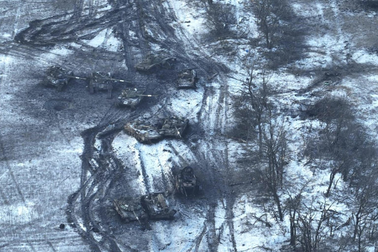 Vojna na Ukrajine, Vuhledar, ruské tanky