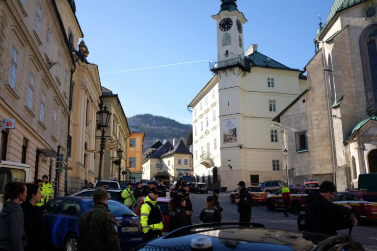 POŽIAR: V centre mesta Banská Štiavnica