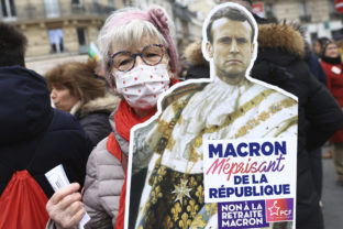 Francúzsko, demonštrácia, protest, dôchodková reforma