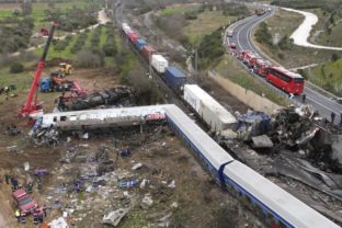 Zrážka vlakov v Grécku