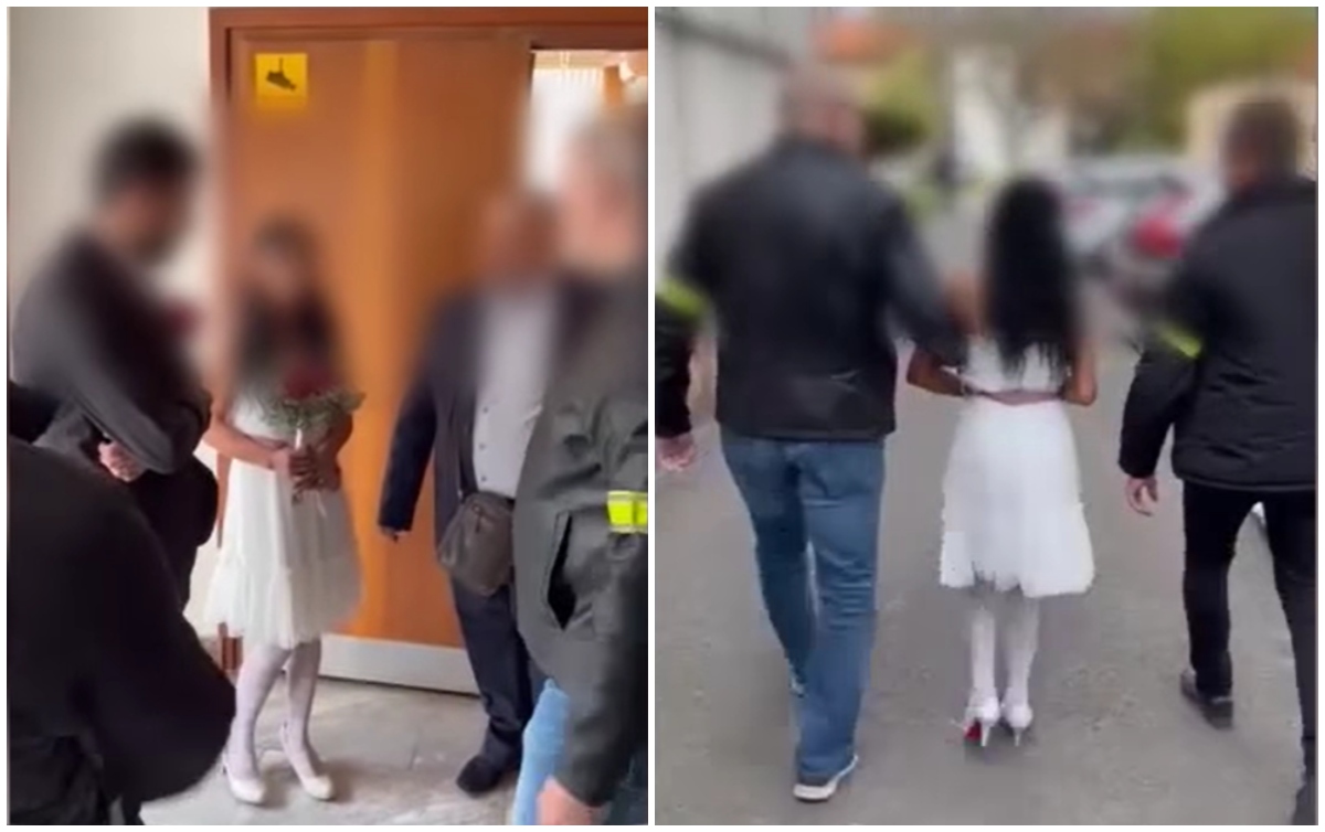 Nevesta, sobáš, policajná akcia