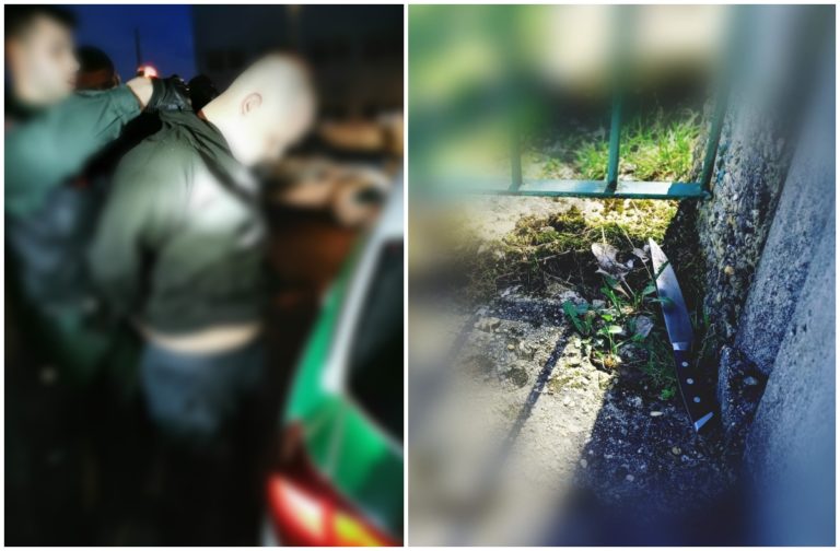 Polícia, útok nožom, Banská Bystrica