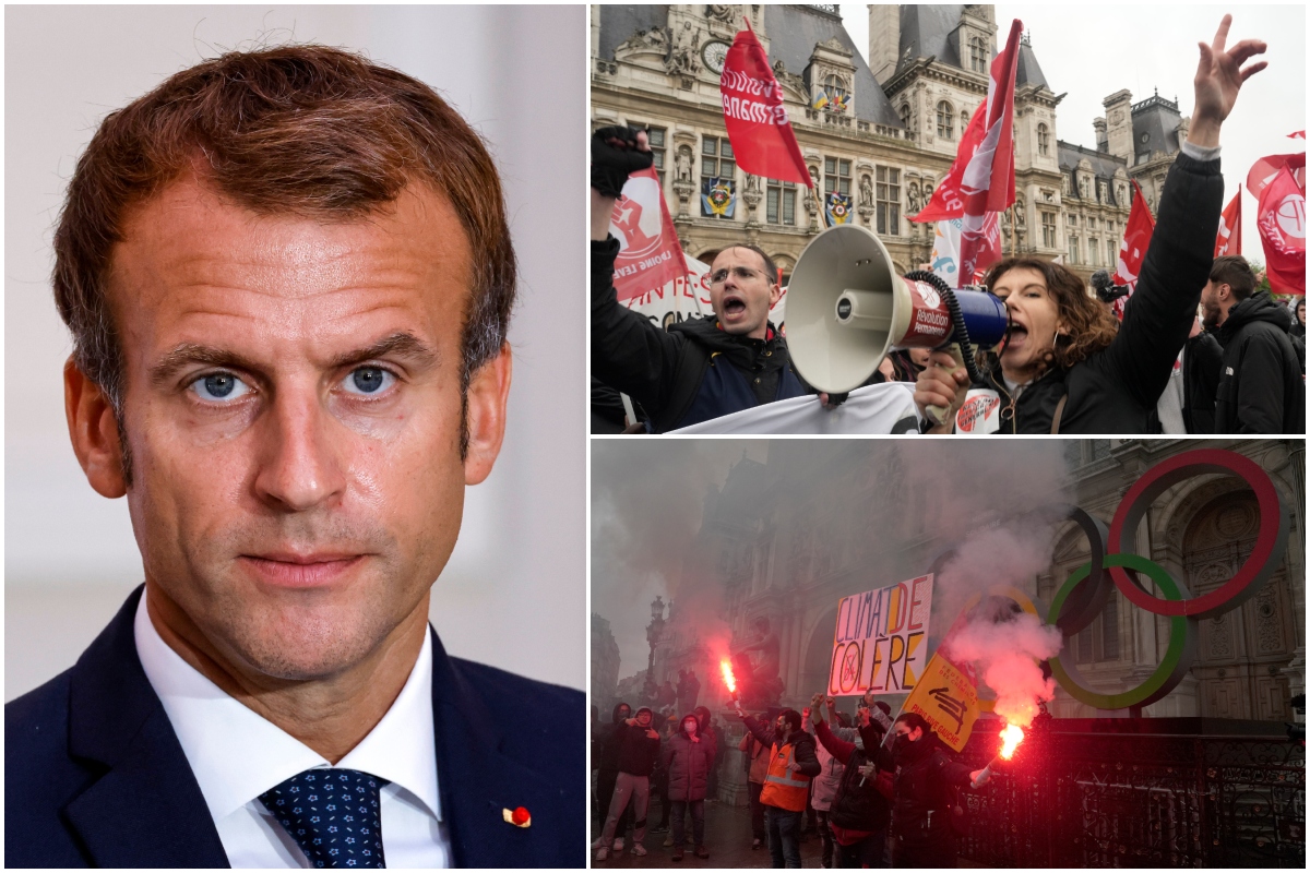 Macron, Francúzsko, protesty