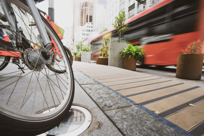 Bicykel, autobus