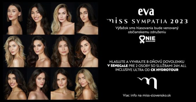 Odštartovalo hlasovanie o titul EVA Miss Sympatia 2023, každé euro pôjde na dobrú vec