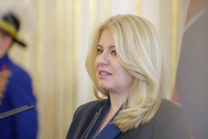 Prezidentka SR Zuzana Čaputová.