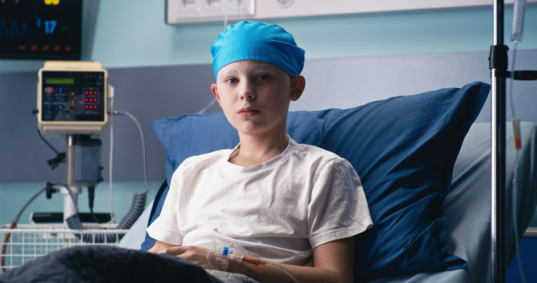 Onkologický pacient, dieťa, nemocnica, onkológia