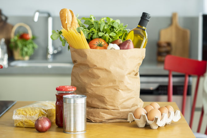 Online buying and delivery concept