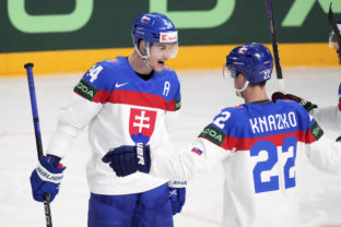 MS v hokeji 2023: Slovensko - Nórsko, Peter Cehlárik, Samuel Kňažko