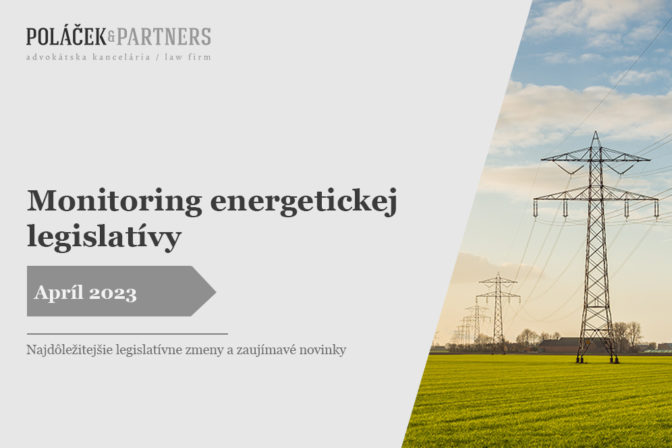 Monitoring energetickej legislatívy-apríl 2023