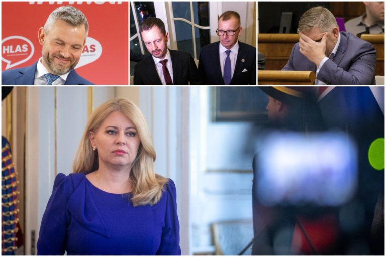 Pellegrini, Kollár, Fico, Čaputová, Heger