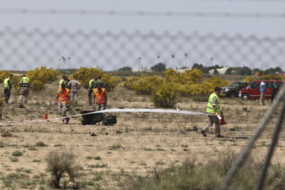 Spain Zaragoza F18 Accident