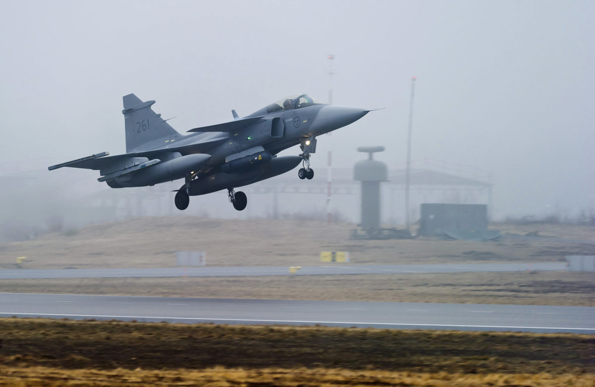 Švédska síthačka JAS 39 Gripen