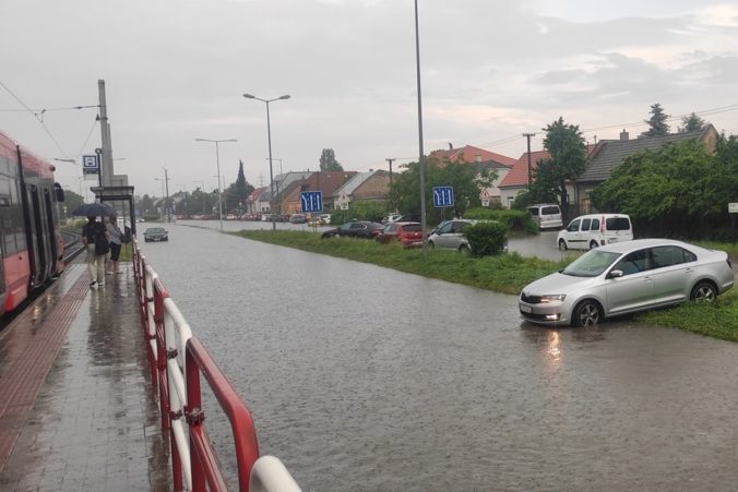 Bratislava, dážď, povodeň