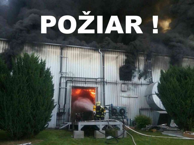 požiar v Rovinke, hasiči