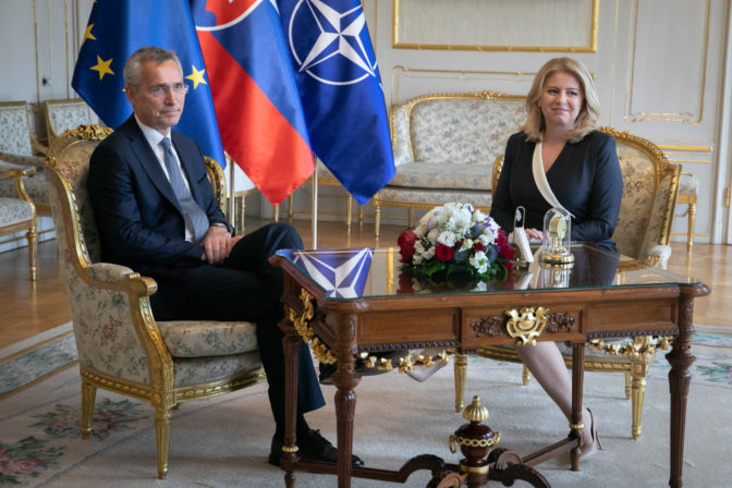 PREZIDENT: Prijatie generálneho tajomníka NATO