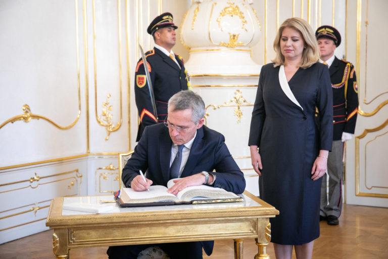 PREZIDENT: Prijatie generálneho tajomníka NATO