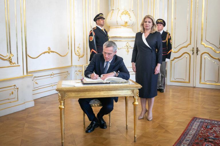 PREZIDENT: Prijatie generálneho tajomníka NATO
