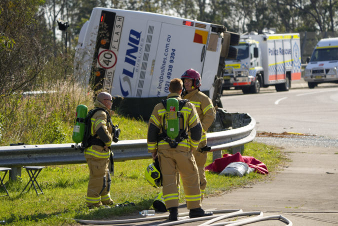 Havária autobusu v Austrálii
