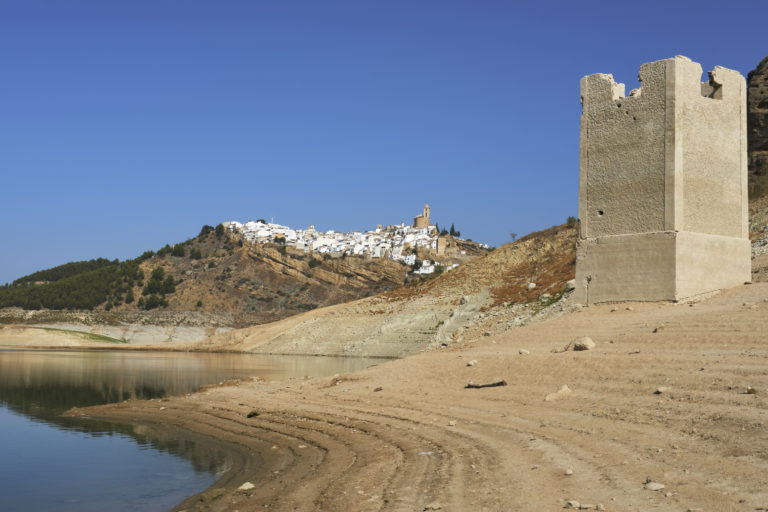 Iznajar, Španielsko, sucho