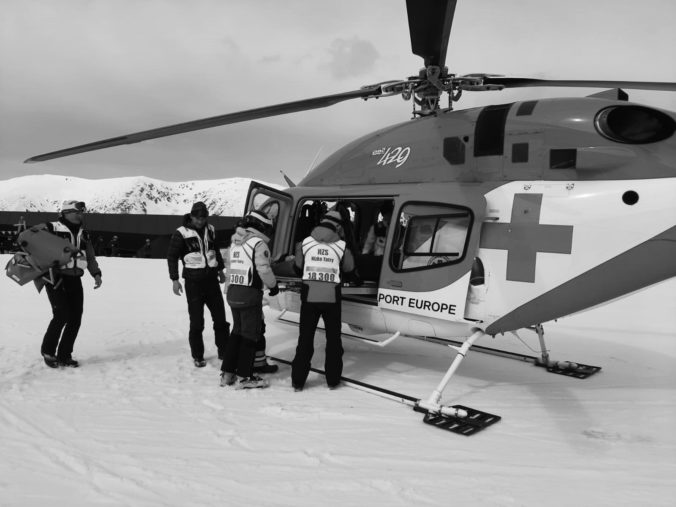 Horskí záchranári, vrtuľník