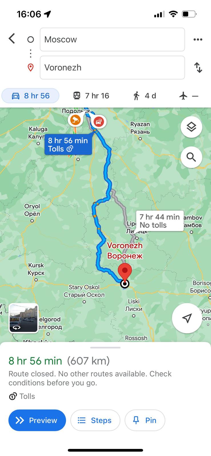 Moskva, Voronež