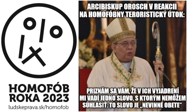 Ján Orosch, Homofób roka