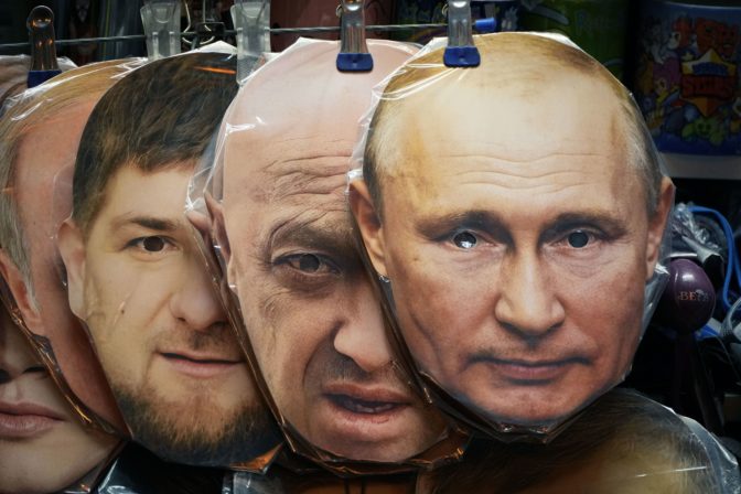 Ramzan Kadyrov, Vladimir Putin a Jevgenij Prigožin