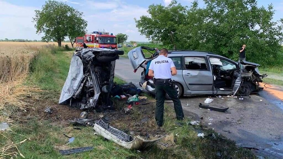 Dopravná nehoda, čelná zrážka