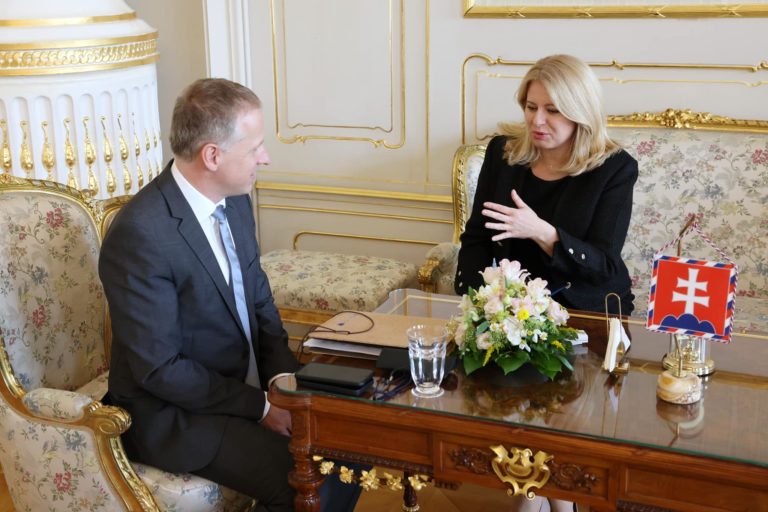 Prezidentka Zuzana Čaputová a minister životného prostredia Milan Chrenko