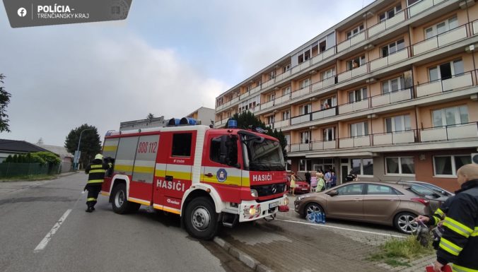 Požiar bytového domu, Dubnica nad Váhom