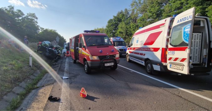 Dopravná nehoda pri obci Podkriváň