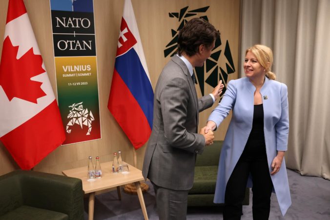 Zuzana Čaputová na samite NATO v Litve