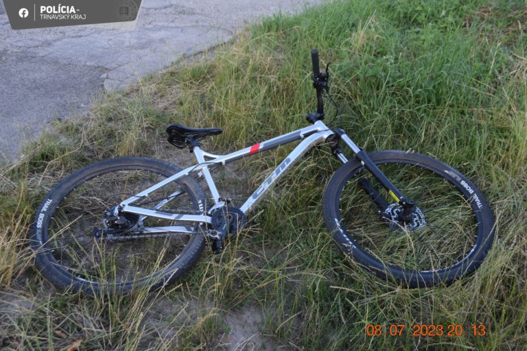 zrážka cyklistu, bicykel