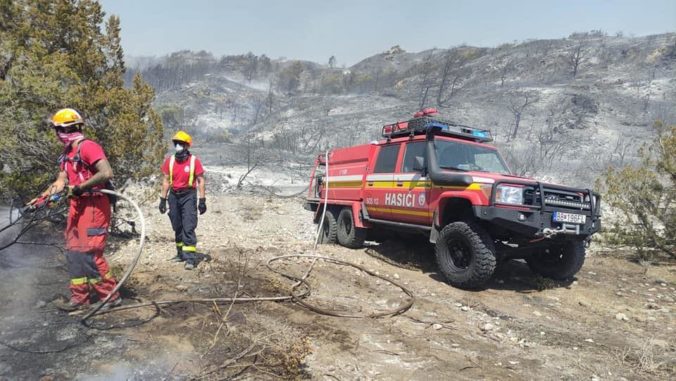 Slovenskí hasiči, požiar