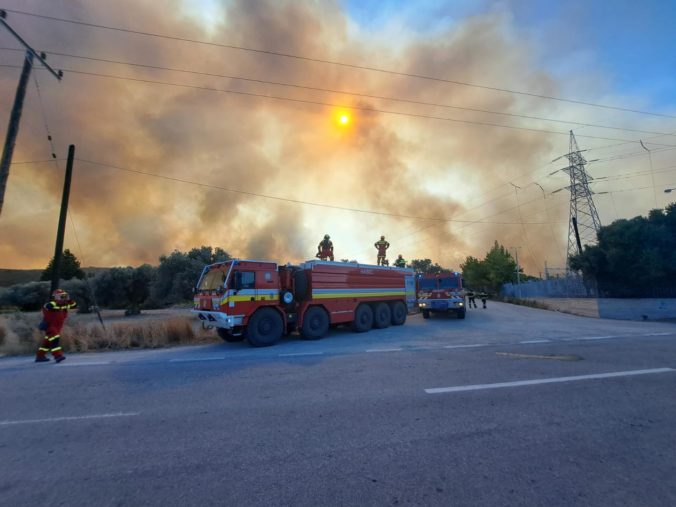 Požiare v Grécku, slovenskí hasiči
