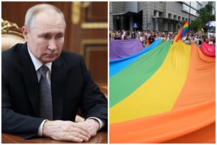 Vladimir Putin, dúhová vlajka