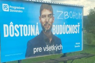 Michal Šimečka, billboard