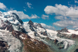 Ľadovec Theodul, Alpy
