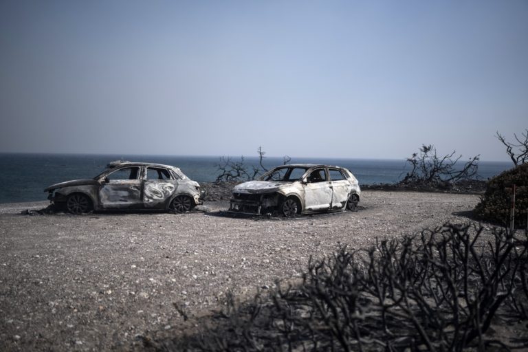 lesné požiare, Grécko, Rodos