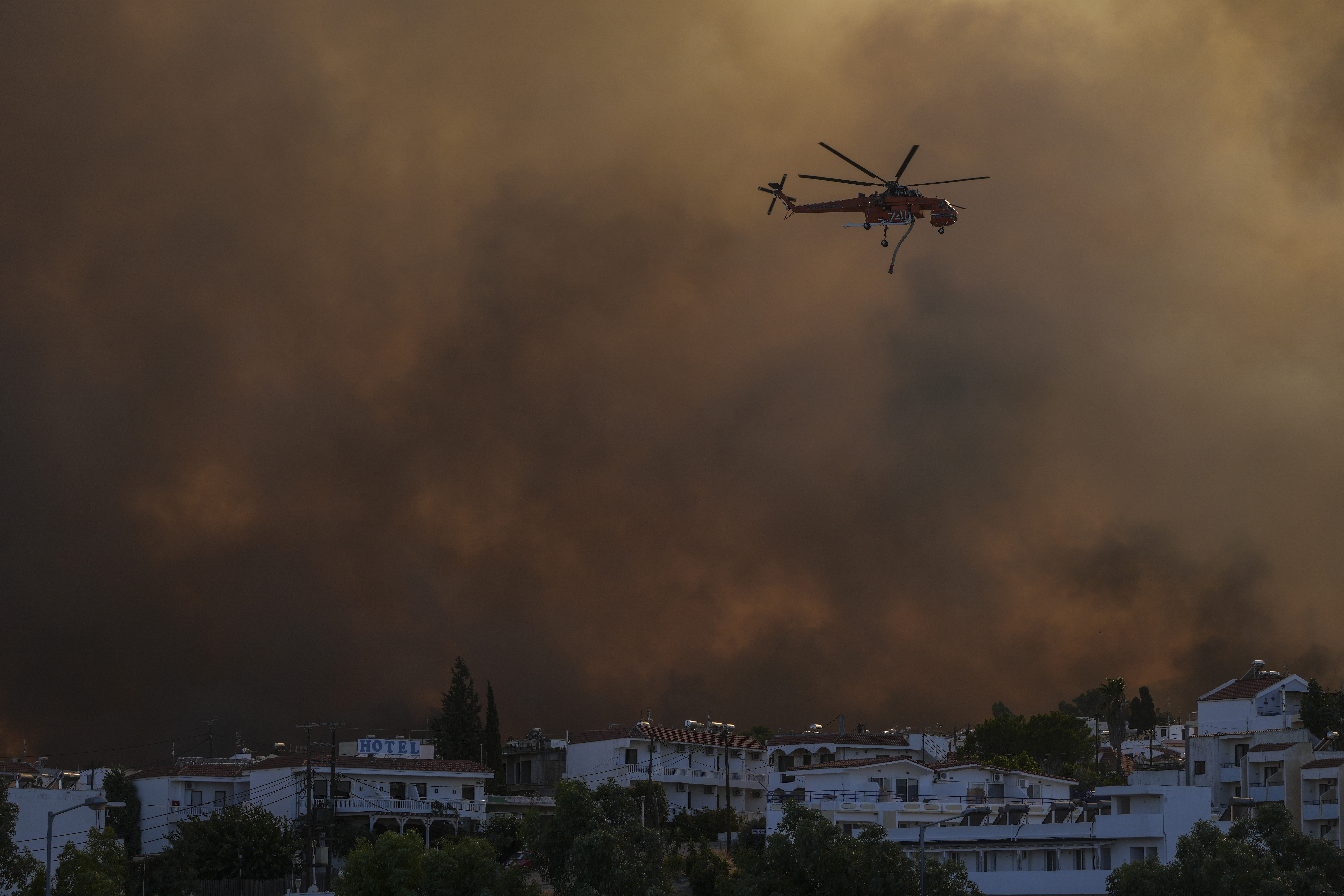 Lesné požiare v Grécku