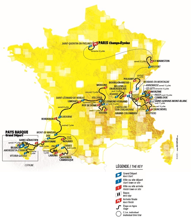 Trasa Tour de France 2023