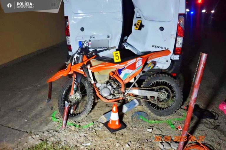 Dopravná nehoda, motorkár