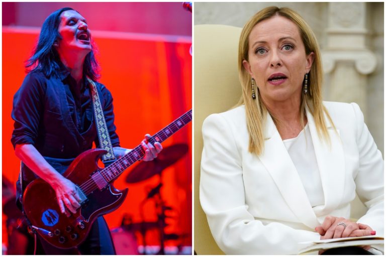 Brian Molko a Giorgia Meloni_žaloba