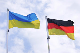 ukrajinská vlajka, nemecká vlajka