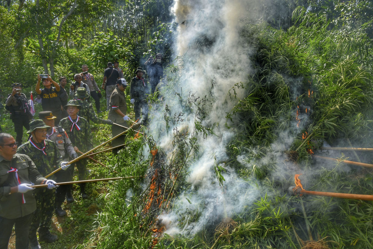 Indonézia, marihuana