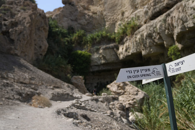 Skalná lavína v Izraeli
