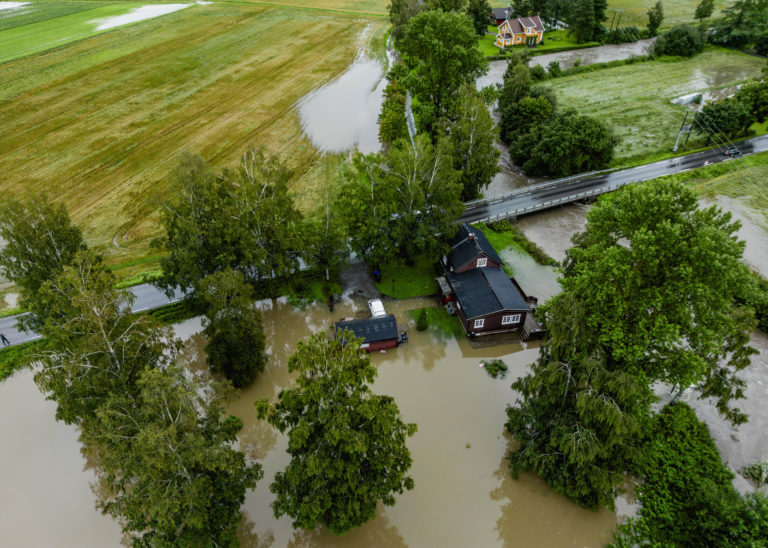 Nórsko, počasie, záplavy