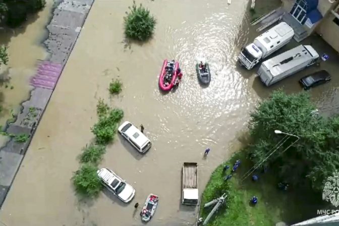 Rusko, záplavy
