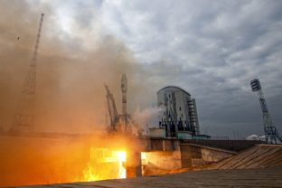 štart rakety Sojuz 2